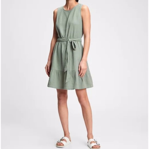 Ruffle Hem Gauze Dress - Picture 1 of 1